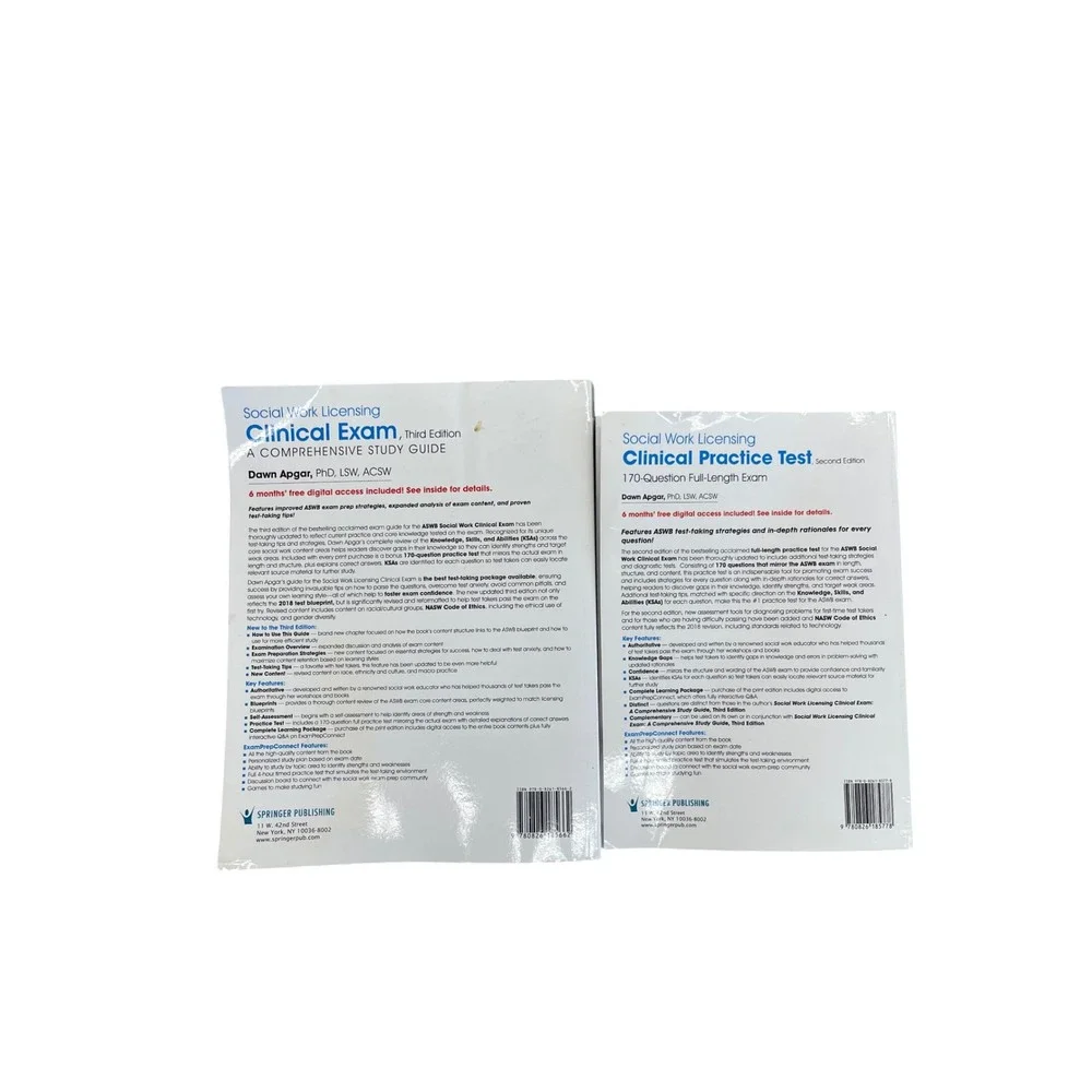 Dawn Apgar Social Work Licensing Clinical Exam Study Guide & Practice Test Set